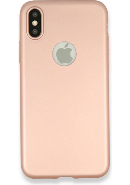 Newface iPhone x Kılıf First Silikon - Rose Gold