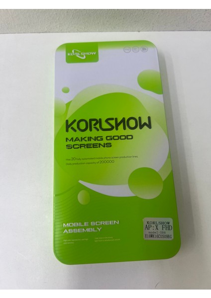 Apple iPhone x Korlshow Ekran
