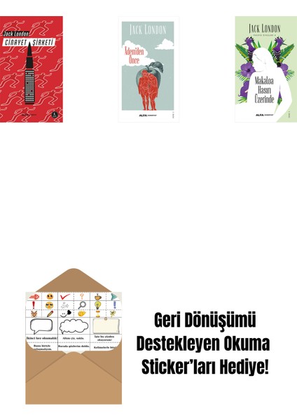Cinayet Şirketi + Âdem'den Önce + Makaloa Hasırı Üzerinde + Okuma Sticker'ları