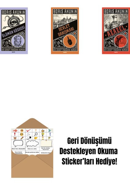 Ölümün Gözdesi + Devlet Danışmanı + Azazel + Okuma Sticker'ları