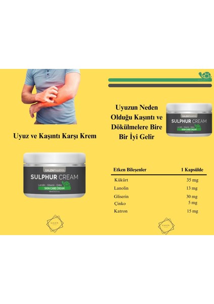 Sulphur Cream 300 Ml KAŞINTI KARŞITI (skabies uyuza kremi) modelleri