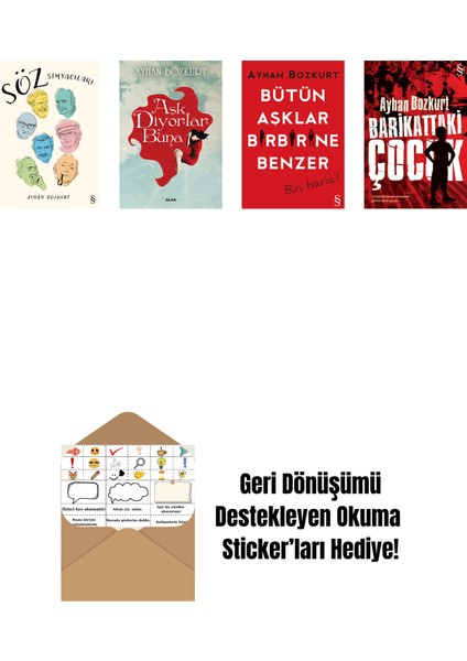 Ayhan Bozkurt 4 Kitap Set + Okuma Sticker'ları