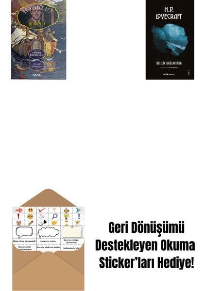 Iki Novella + Delilik Dağlarında + Okuma Sticker'ları
