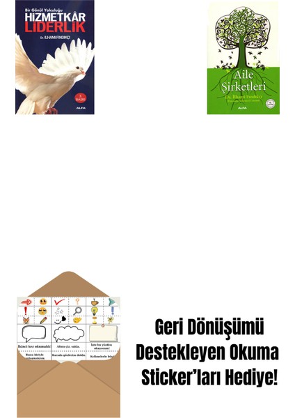 Hizmetkâr Liderlik + Aile Şirketleri + Okuma Sticker'ları