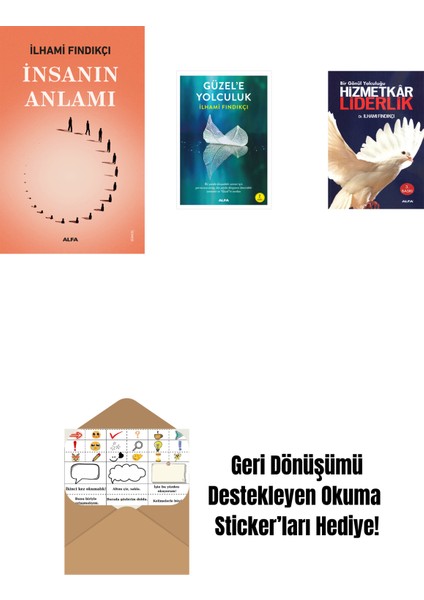 Insanın Anlamı + Güzel'e Yolculuk + Hizmetkâr Liderlik + Okuma Sticker'ları