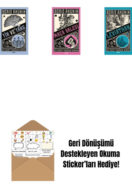 Yin ve Yang + Maça Valesi + Leviathan + Okuma Sticker'ları