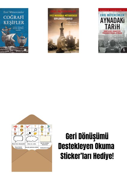Coğrafi Keşifler + 1922 Mudanya Mütarekesi Diplomasi Savaşı + Aynadaki Tarih + Okuma Sticker'ları