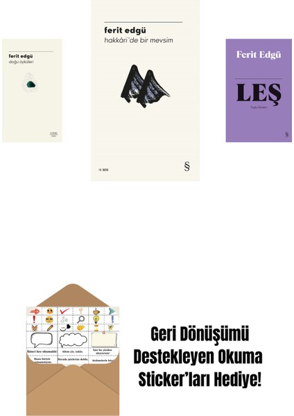 Doğu Öyküleri + Hakkâri'de Bir Mevsim + Leş (Bez Ciltli) + Okuma Sticker'ları