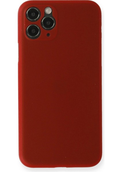 Newface iPhone 11 Pro Max Kılıf Pp Ultra Ince Kapak - Kırmızı