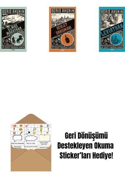 Elmas Mahayana + Devlet Danışmanı + Leviathan + Okuma Sticker'ları