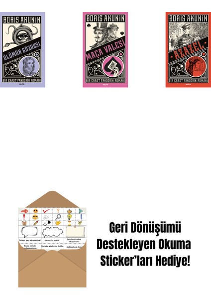Ölümün Gözdesi + Maça Valesi + Azazel + Okuma Sticker'ları