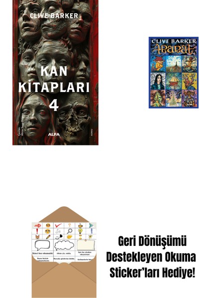 Kan Kitapları 4 + Abarat + Okuma Sticker'ları