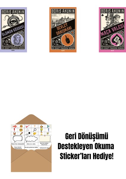 Ölümün Gözdesi + Devlet Danışmanı + Maça Valesi + Okuma Sticker'ları