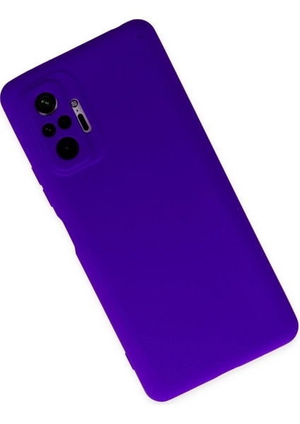 Newface Xiaomi Redmi Note 10 Pro Kılıf Nano Içi Kadife Silikon - Mor modelleri