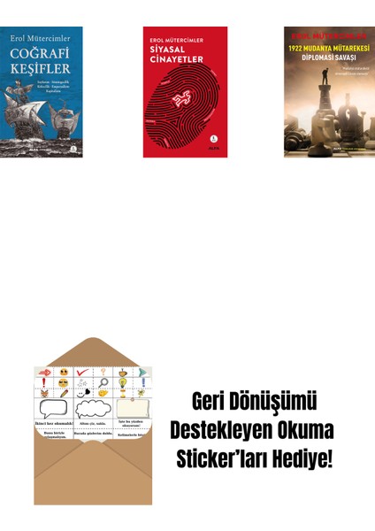 Coğrafi Keşifler + Siyasal Cinayetler + 1922 Mudanya Mütarekesi Diplomasi Savaşı + Okuma Sticker'ları