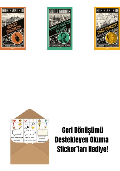 Devlet Danışmanı + Ahhilleus’un Ölümü + Türk Gambiti + Okuma Sticker'ları