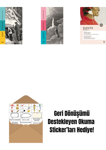 Ilahi Komedya - Araf + Ilahi Komedya - Cennet + Rime Şiirler + Okuma Sticker'ları