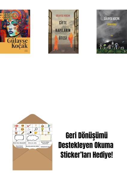 Yaratıcı Yazmanın Hazzı + Çifte Kapıların Ötesi + Siyah Koku + Okuma Sticker'ları