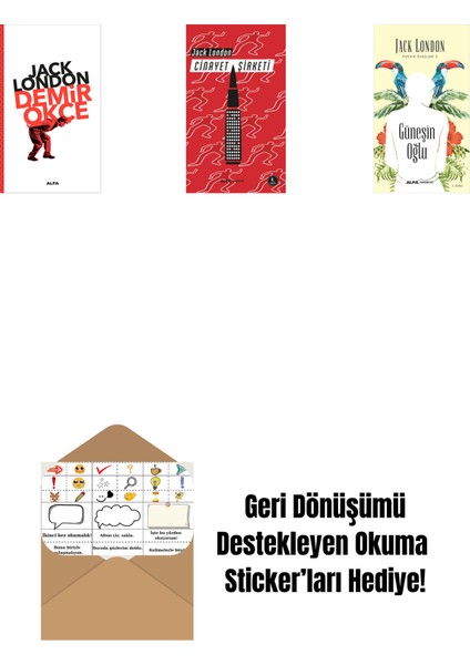 Demir Ökçe + Cinayet Şirketi + Güneşin Oğlu + Okuma Sticker'ları