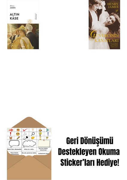 Altın Kâse (Ciltli) + Güvercinin Kanatları + Okuma Sticker'ları