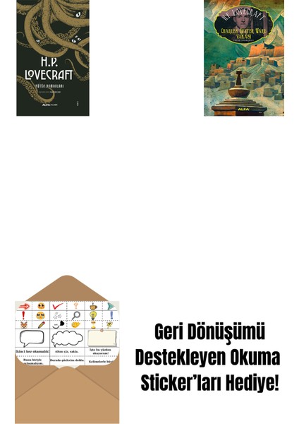 H.p. Lovecraft - Bütün Romanları (Ciltli) + Charles Dexter Ward Vakası + Okuma Sticker'ları