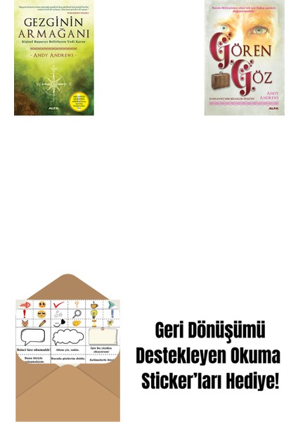 Gezginin Armağanı + Gören Göz + Okuma Sticker'ları