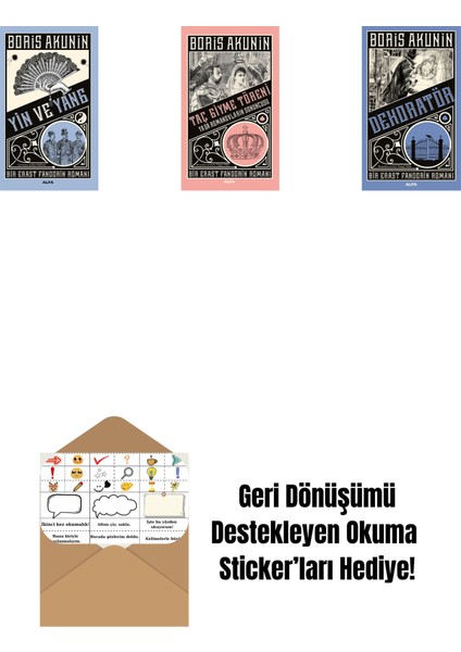 Yin ve Yang + Taç Giyme Töreni + Dekoratör + Okuma Sticker'ları