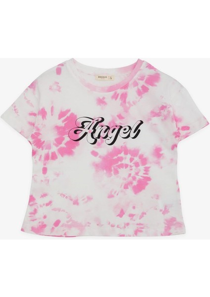 Kız Çocuk Tişört Yazı Baskılı 8-14 Yaş, Beyaz indirimleri