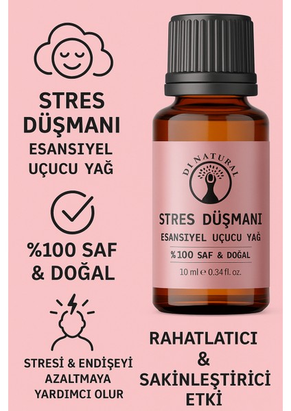 Stress Engelleyici Uçucu Yağ Saf Doğal Esans Buhurdanlık Difüzör Oda Esansı 10 ml fırsatları
