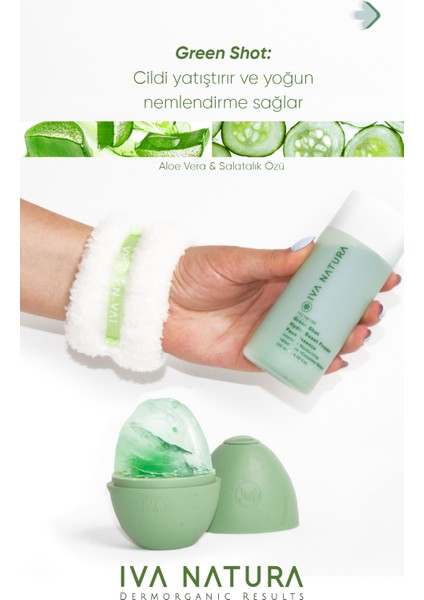 Face Shot- Frozen Face Essence 5'li Set (Green+Red+Orange+Bileklik Havlu+Buz Kalıbı)
