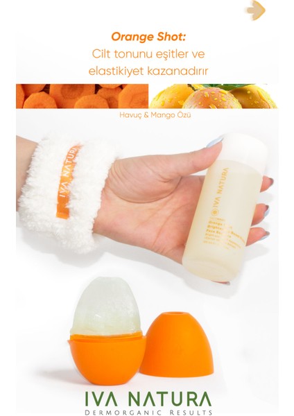 Face Shot- Frozen Face Essence 5'li Set (Green+Red+Orange+Bileklik Havlu+Buz Kalıbı)