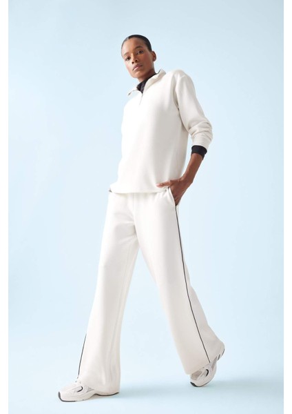 fit Wide Leg Geniş Paça Standart Boy Modal Sporcu PANTOLON D7128AX25SP