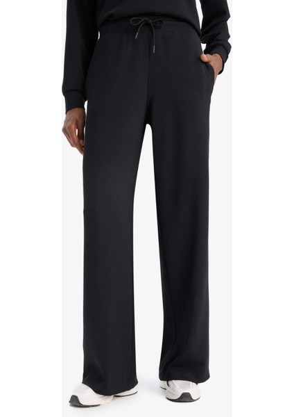 fit Wide Leg Geniş Paça Standart Boy Modal Sporcu PANTOLON D7128AX25SP