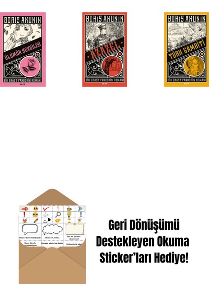 Ölümün Sevgilisi + Azazel + Türk Gambiti + Okuma Sticker'ları