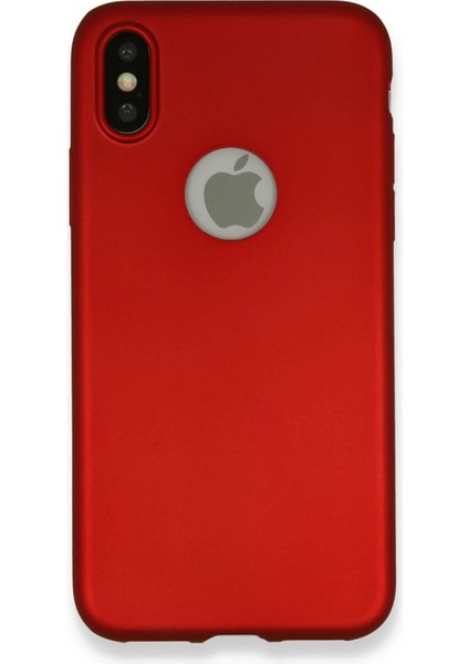 Newface iPhone x Kılıf First Silikon - Bordo