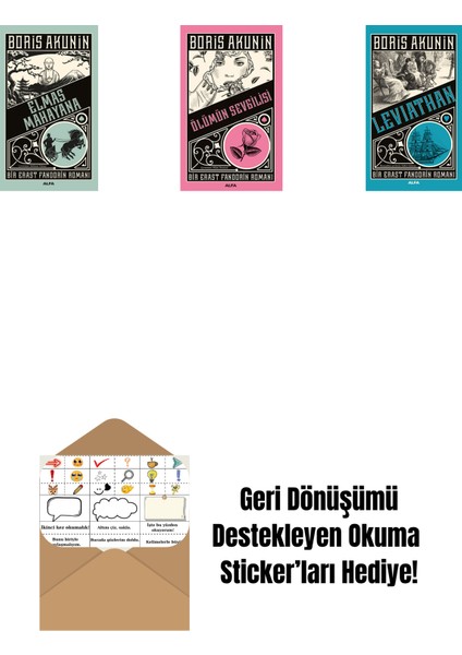 Elmas Mahayana + Ölümün Sevgilisi + Leviathan + Okuma Sticker'ları