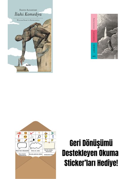 Ilahi Komedya (Bez Ciltli) + Ilahi Komedya - Cennet + Okuma Sticker'ları