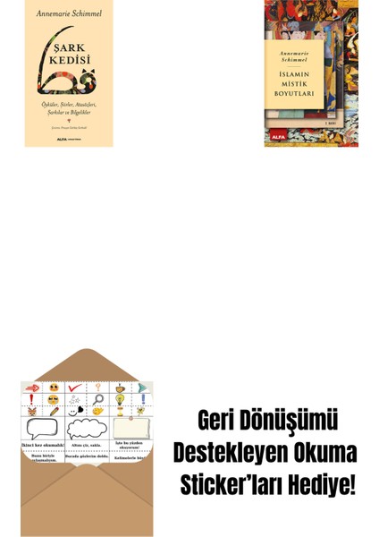 Şark Kedisi + Islamın Mistik Boyutları + Okuma Sticker'ları