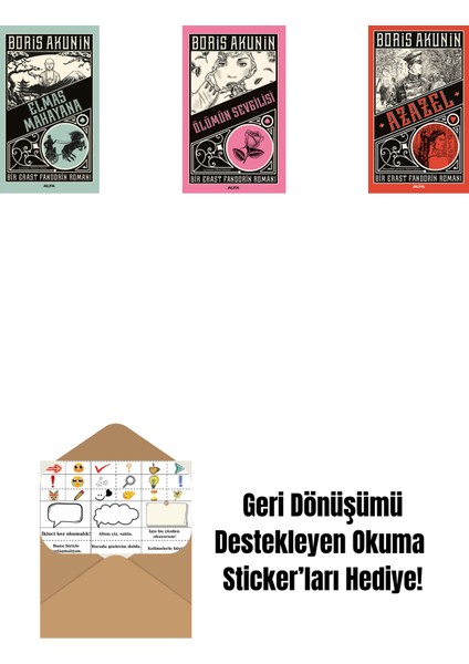 Elmas Mahayana + Ölümün Sevgilisi + Azazel + Okuma Sticker'ları