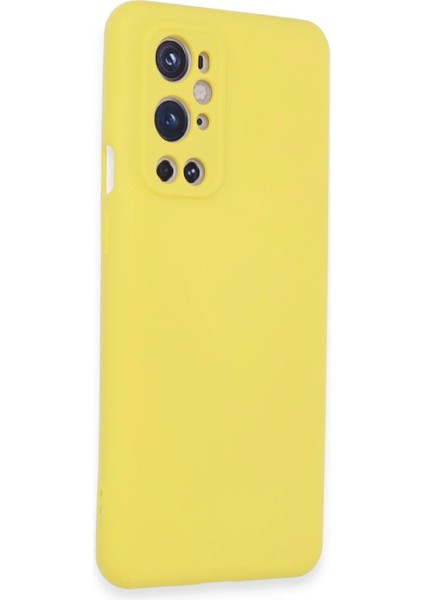 Newface One Plus 9 Pro Kılıf Nano Içi Kadife Silikon - Sarı