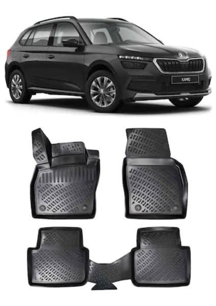 Skoda Kamıq 3D Siyah Havuzlu Paspas 2020 ve Sonrası