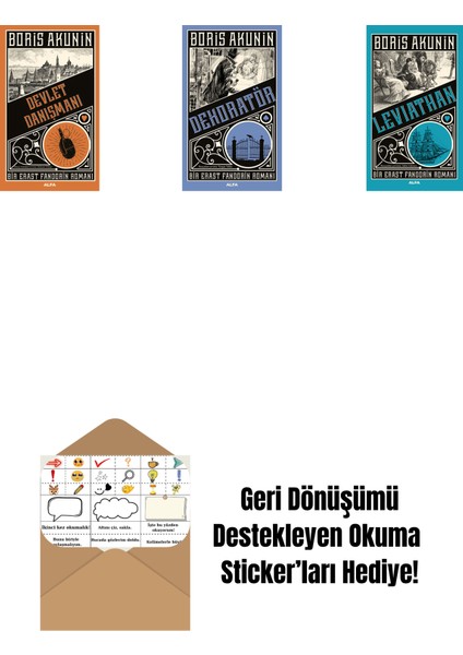 Devlet Danışmanı + Dekoratör + Leviathan + Okuma Sticker'ları