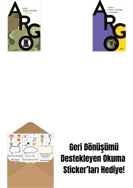 Asker Argosu Sözlüğü + Kadın Argosu Sözlüğü + Okuma Sticker'ları