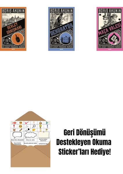 Devlet Danışmanı + Dekoratör + Maça Valesi + Okuma Sticker'ları