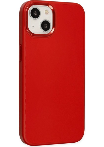 Newface iPhone 14 Plus Kılıf Asya Deri Silikon - Kırmızı fiyatları