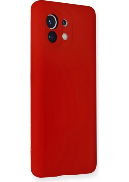 Newface Xiaomi Mi 11 Kılıf Nano Içi Kadife Silikon - Kırmızı fiyatları