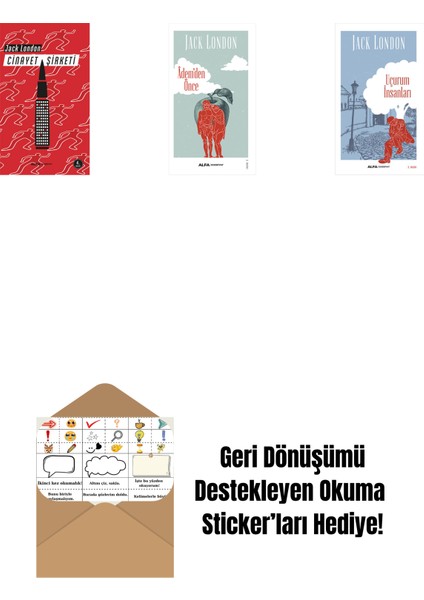 Cinayet Şirketi + Âdem'den Önce + Uçurum Insanları + Okuma Sticker'ları
