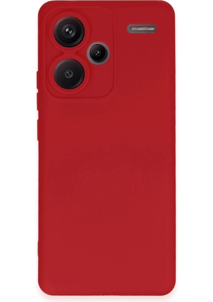 Newface Xiaomi Redmi Note 13 Pro Plus Kılıf Nano Içi Kadife Silikon - Kırmızı