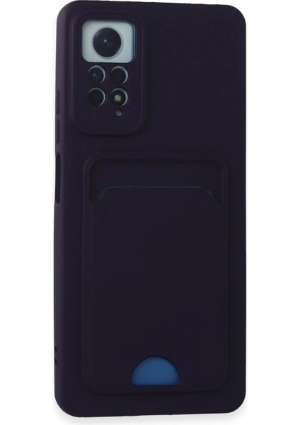 Newface Xiaomi Redmi Note 11 Pro Kılıf Kelvin Kartvizitli Silikon - Derin Mor