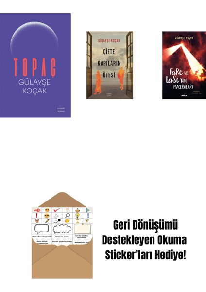 Topaç + Çifte Kapıların Ötesi + Fare ve Lasi'nin Maceraları + Okuma Sticker'ları